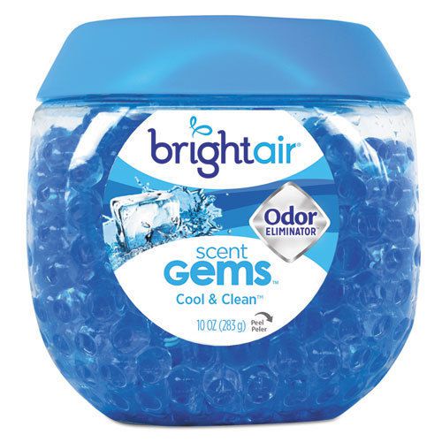 &#034;Scent Gems Odor Eliminator, Cool &amp; Clean, Blue, 10 Oz, 6/carton&#034;