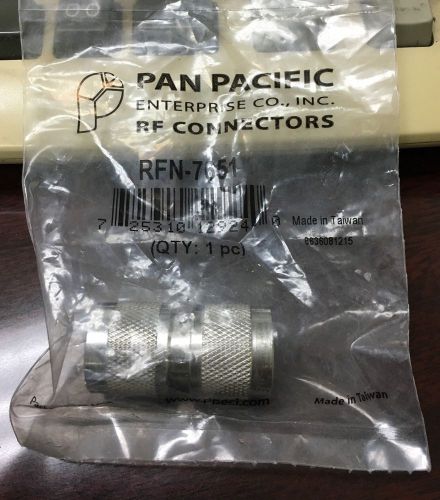 Pan pacific rfn-7651 rf connector adapter n female to n female (new!) for sale
