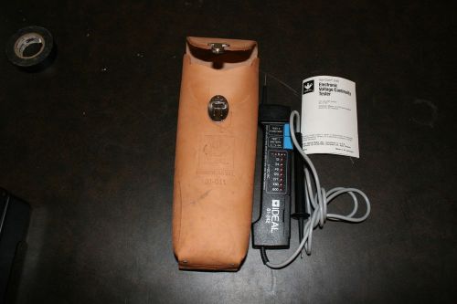 Ideal Voltage Tester Volcon Vol-con 61-242 60-600 volts with nice leather case