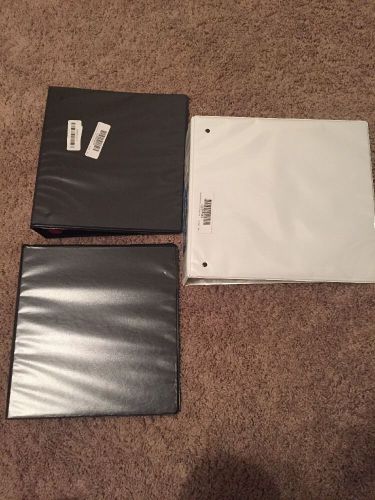 Three 2 Inch Binders Black And White With Free Shipping Avery Heavy Duty