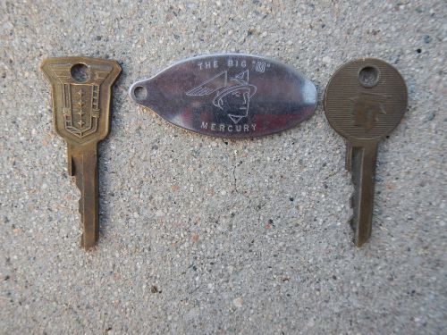 OLD VINTAGE FORD MERCURY LINCOLN KEYS and THE BIG M Keychain