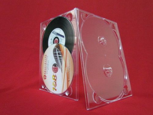 200 New Double (2) DVD Digitray, Digi Tray Clear 1/8 Inch Thick SF20S