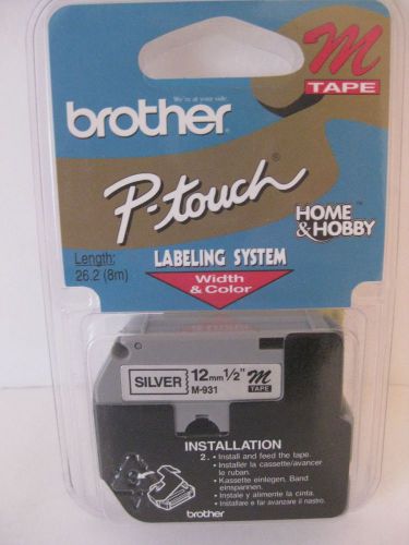 Genuine Brother M931 P-Touch Label Tape, M-931 PT-100 PT-110 PT-65 PT-85