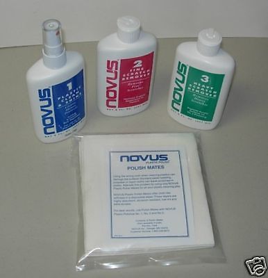 Novus plastic acrylic plexiglass cleaner 8 oz. kit for sale