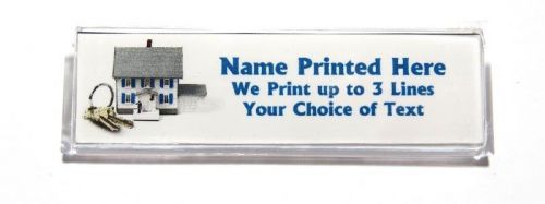 House keys custom name tag badge id pin magnet for real estate agents sales for sale
