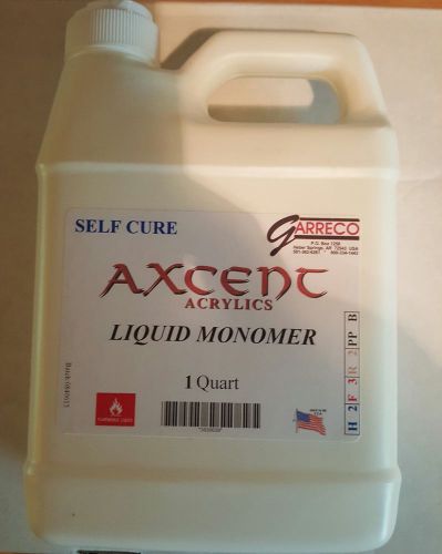 Garreco Axcent Self Cure Liquid Monomer For Dental Lab Acrylic Quart