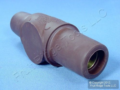 Leviton brown female-female turnaround connector plug ect 16 series 400a 16a24-h for sale