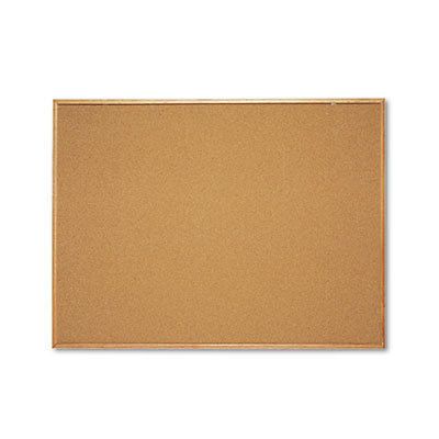 Classic Cork Bulletin Board, 48 x 36, Oak Finish Frame, Sold as 1 Each