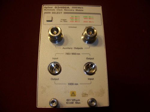 Agilent 83492A Multimode Clock Recovery Module 2500-Mb Can&#039;t test sold for parts