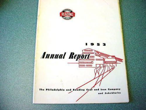 1953 Philadelphia &amp; Reading Coal Corp. Annual Report (Nice Old Anthracite Item)