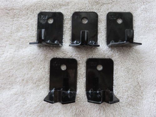 (lot of 5)-5/10-lb. black universal wall mount  fire extinguisher brackets new for sale