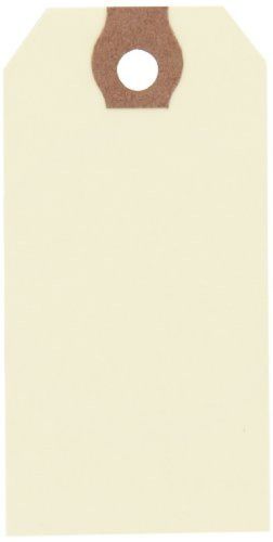 Aviditi G30021 10 Point Cardstock Shipping Tag, 3-1/4&#034; Length x 1-5/8&#034; Width, of