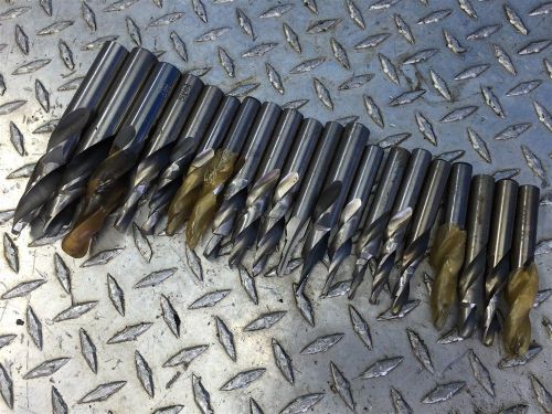 LOT OF PRECISION HSS TAPPERED DRILLS 1/2&#034; TO 3/4&#034;
