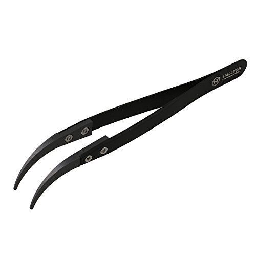 Halcyon technologies halcyon t.? premium curved ceramic tweezers: heat and for sale