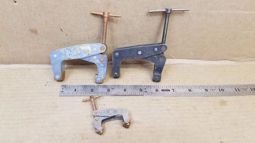 Lot of 3 Kant-Twist Clamps (2) #405 2 Inch and (1) #401 1 Inch Machinists Tools