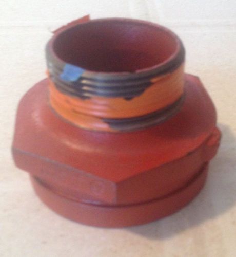 Victaulic grooved  thread adapter cap  4&#034; X 2 1/2&#034; NEW UL listed firelock