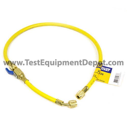 Yellow jacket 25036 36&#034;, yellow, plus ii 1/4&#034; hose w/ flexflow valve for sale