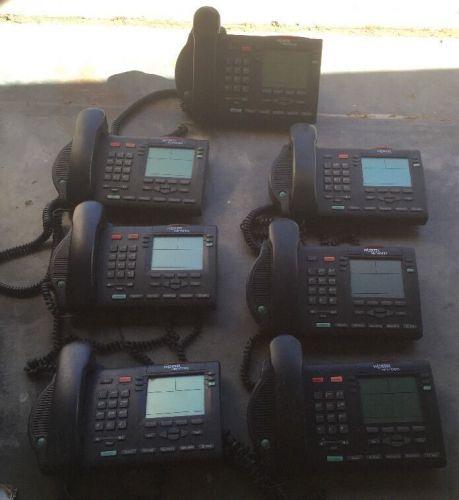 Lot of 7 Nortel Networks NTMN34GA70 M3904 Charcoal Telephones