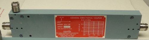 Narda 3041-20  (20 dB coupling), 500 to 1000 MHz, Type N (F) Directional Coupler