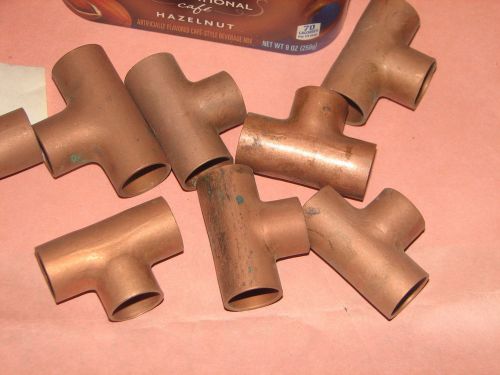 New 17pc. 3/4&#034; (od. 7/8&#034;) plumbing copper fitting sweat tee cxcxc mueller w04031 for sale