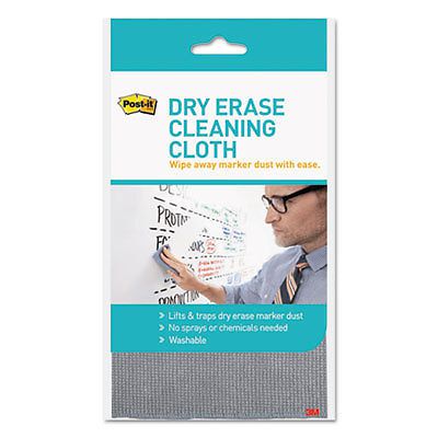 Dry Erase Cleaning Cloth, Fabric, 10 5/8&#034;w x 10 5/8&#034;d, Sold as 1 Each