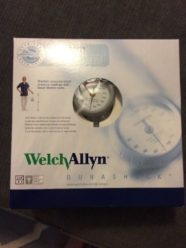 New welch allyn sphygmomanometer aneroid durashock adult cuff &amp; case ds44-11c for sale