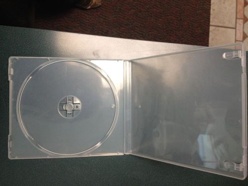 200 NEW 12MM SUPER CLEAR SINGLE POLY CD/DVD CASES PSC12SC