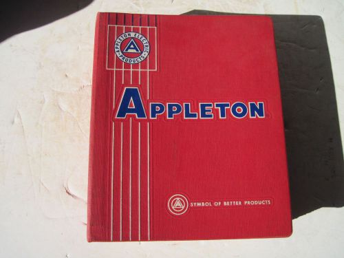 1962 Vintage Industrial Appleton Electric Products 3 Ring Binder Manual Book
