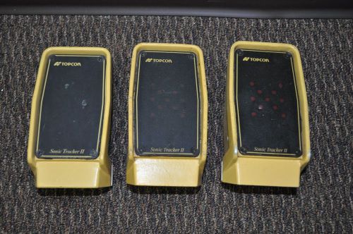 3 - Topcon Sonic Trackers II P/N # 9142 - Good Condition - Tested