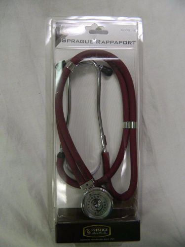Prestige Medical Sprague Stethoscope S122 5 In 1 Adult Pediatric Burgundy NEW