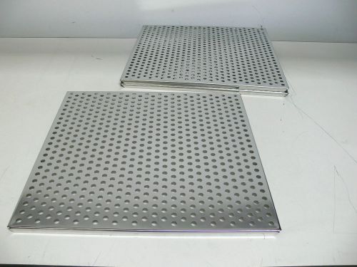 Stainless Steel Incubator Shelf 17.5&#034;x17.5&#034; Lot of 3
