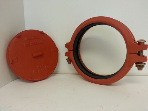 6&#034; standard grooved end cap complete with 1-6&#034; standard grooved ridged coupling for sale