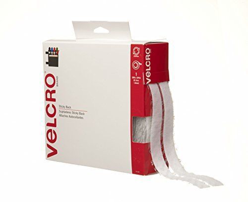 Velcro brand - sticky back - 30 x 3/4&#034; tape - white for sale
