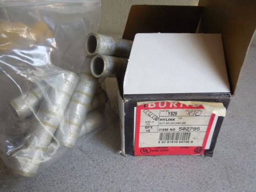 Lot of 17 NEW Burndy YS29 Hylink Butt Splice Long 250 compression cable connects