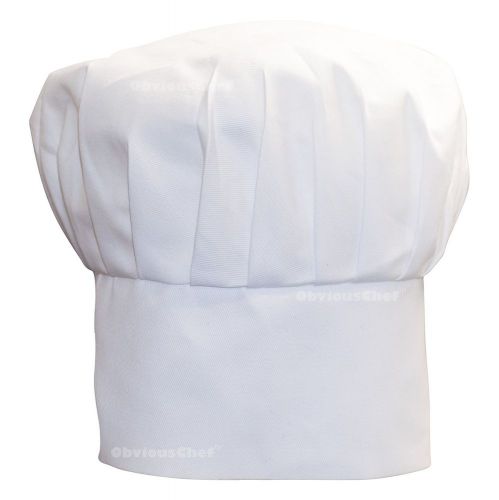 Obvious Chef - White Chefs Hat - Adjustable Velcro Fit - Adult (White) 1