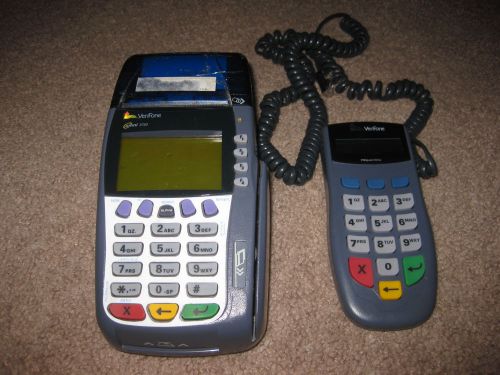 Verifone OMNI 3750 Credit Card Terminal Reader Machine w/ Pinpad 1000SE NO AC