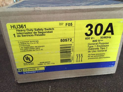 Square D HU361 Heavy Duty Safety Switch  New in Box