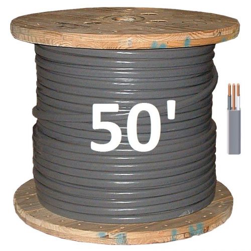 12/2 UF (50&#039;) (Underground Feeder)Direct Burial, Copper Conductors, 3 Wire/Cable