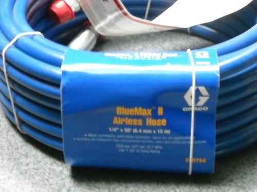 Graco Blue Max II  1/4 x50 Ft Airless Hose # 240794 .. NEW