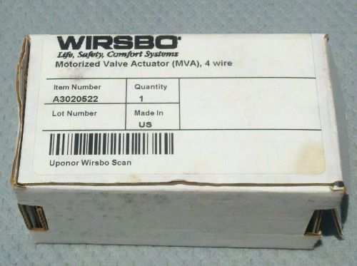 WIRSBO UPONOR MOTORIZED VALVE ACTUATOR MVA Part# A3020522 NEW OLD STOCK