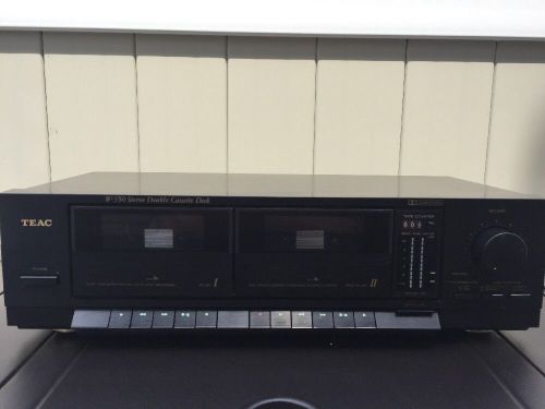 TEAC W-350 W350 Stereo Dual Double Cassette Tape Player Deck, Electric, Vintage