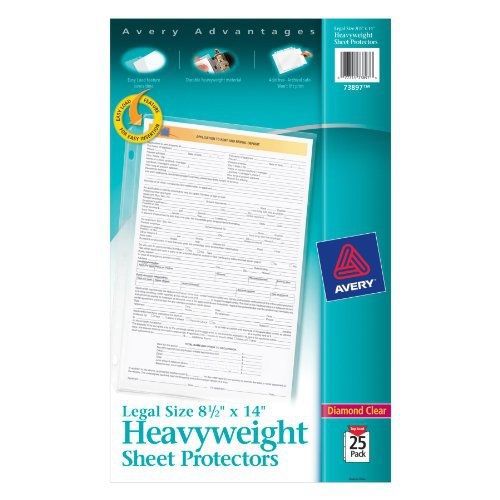 Avery avery 73897 top-load polypropylene sheet protector, heavy, legal, clear, for sale
