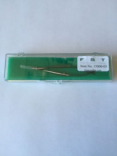 Fine Science Tools 15000-03 Vannas Scissors Straight/Sharp/8cm/2mm Cutting Edge