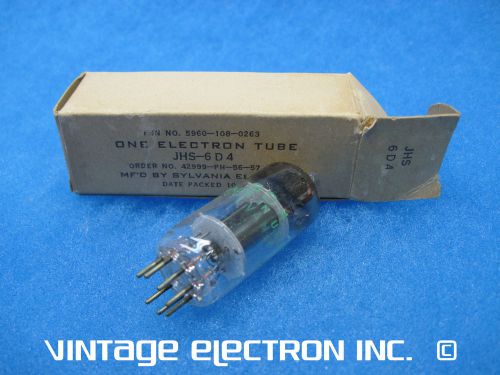 Nos jhs-6d4 vacuum tubes - sylvania - usa - 1950&#039;s ($8.95/ea free ship tested) for sale