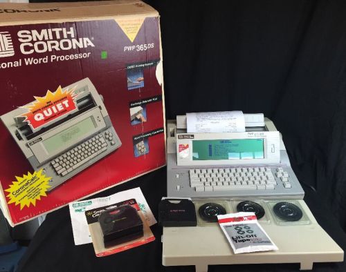 Smith Corona PWP365 Word Processor Typewriter Tested 3.5&#034; Disk Drive PC