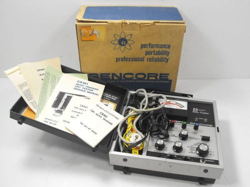 Sencore CR 161 Auto Tracker CRT Tester w/ Original Box, Manuals, Cables VINTAGE