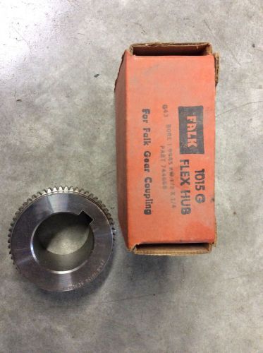 Falk 1015g flex hub for falk gear coupling bore 1.9985 kw 1/2x1/4 744668 for sale