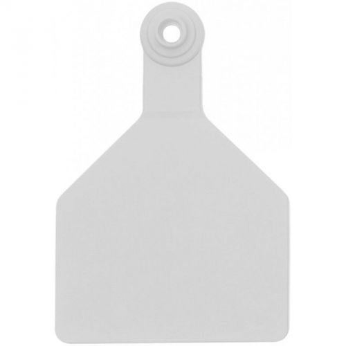 Z Tags Z2 No Tear Cattle Ear Tags 2-Piece Maxi White Blank 25 Count