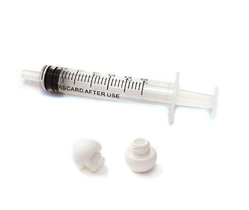 3ml slip luer syringes with caps - 50 white syringes 50 white caps (no needles) for sale