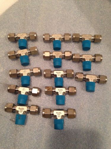 13pcs swagelok ss 316 t tee pipe fitting 1/4&#034; tube 1/4 male  npt, new* for sale